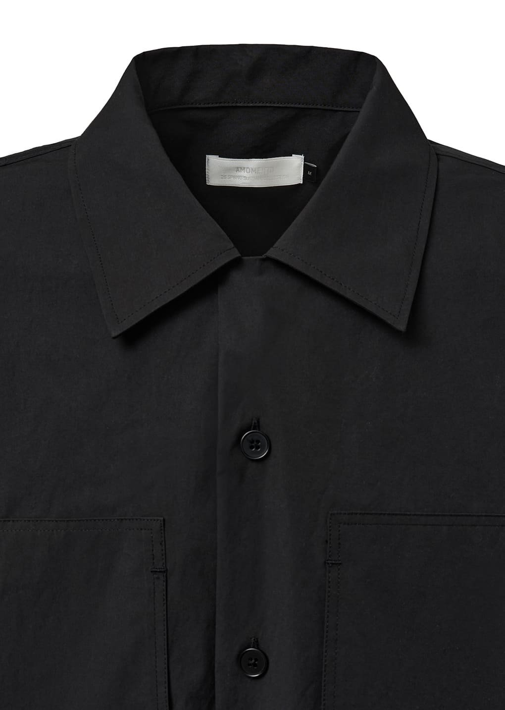 POCKET HALF SHIRTS, BLACK