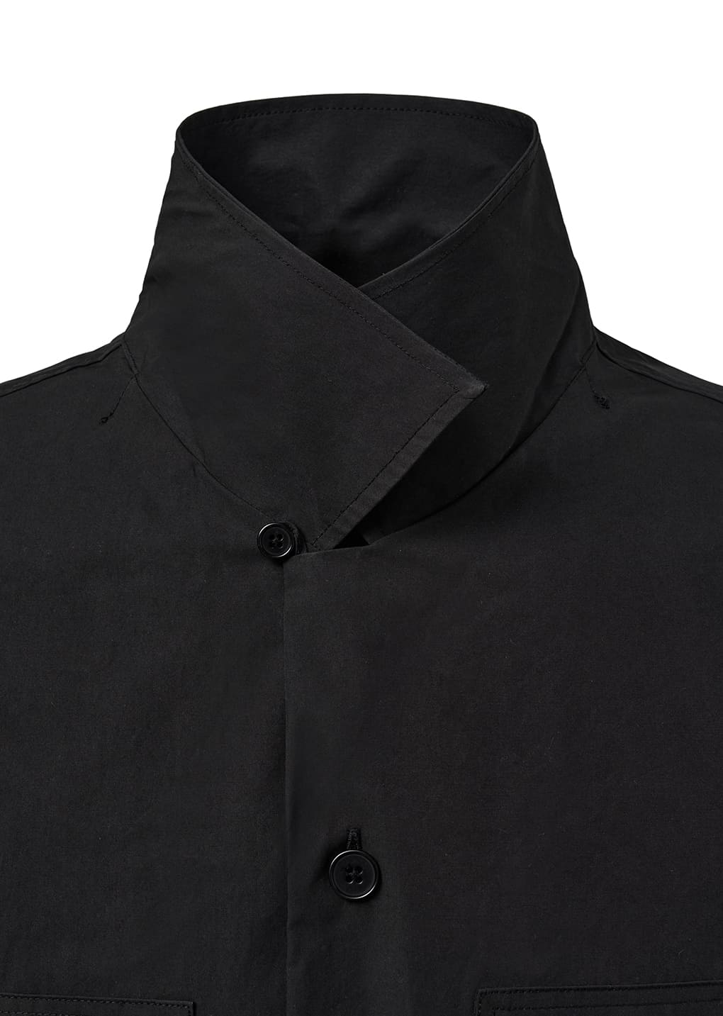 POCKET HALF SHIRTS, BLACK