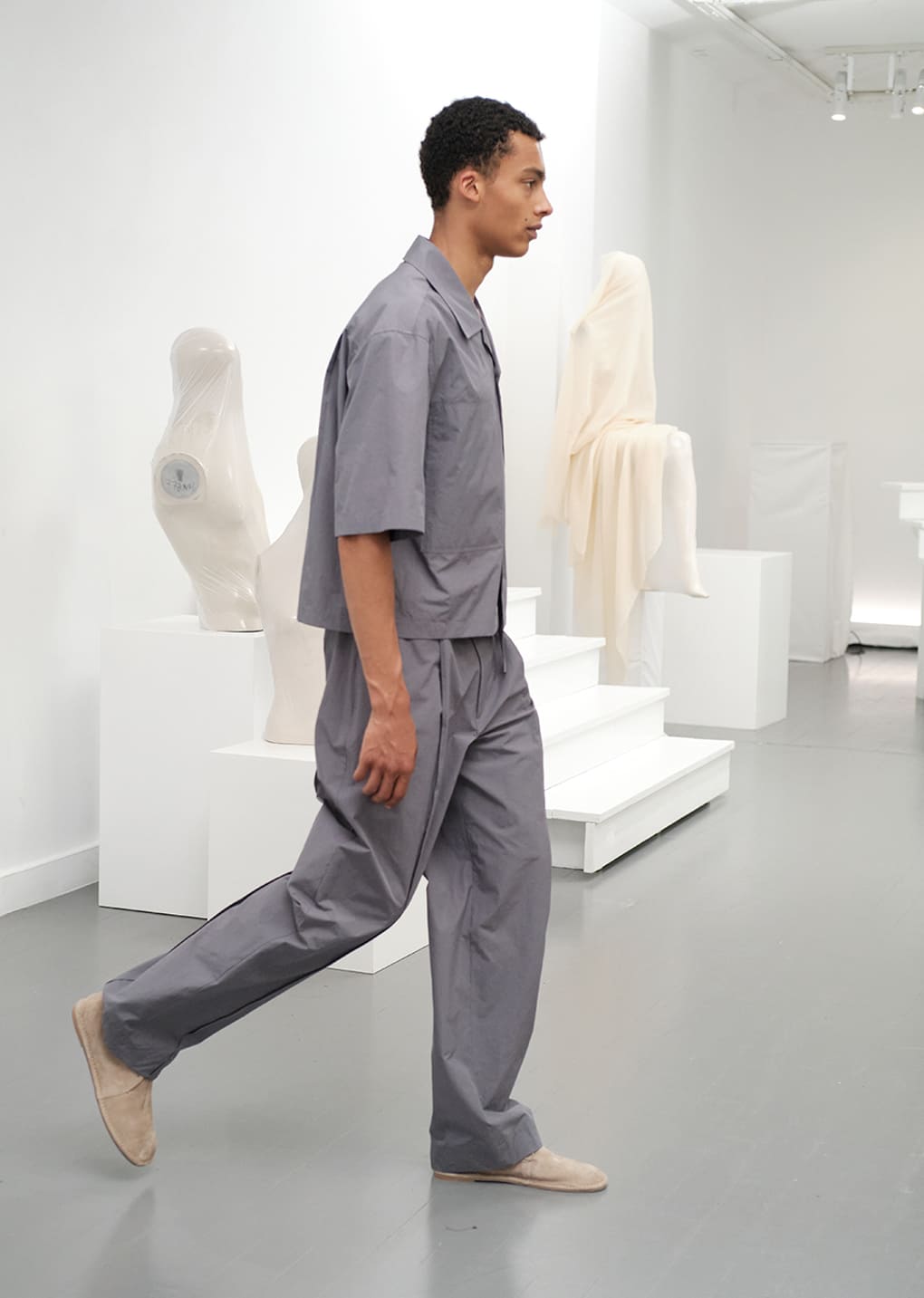 pocket half shirts, grey