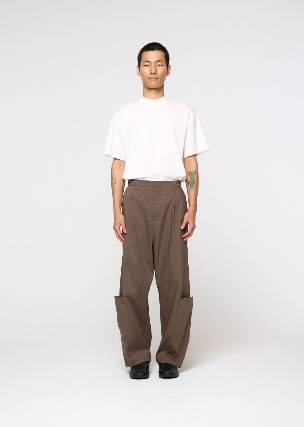 pocket work pants, khaki hover