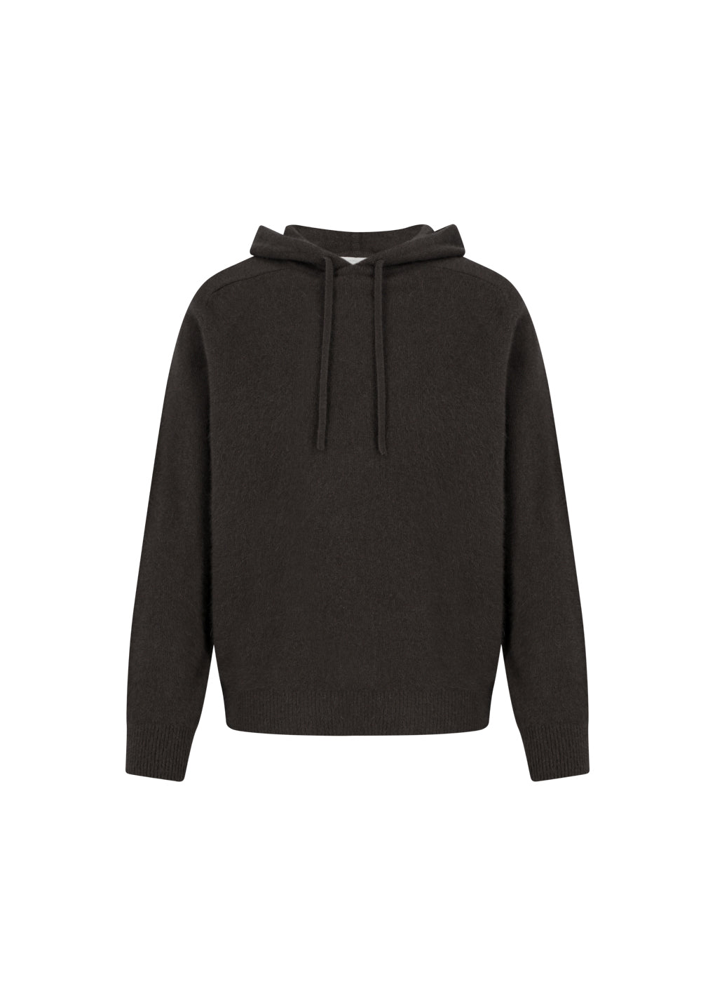 racoon hoodie knit, brown