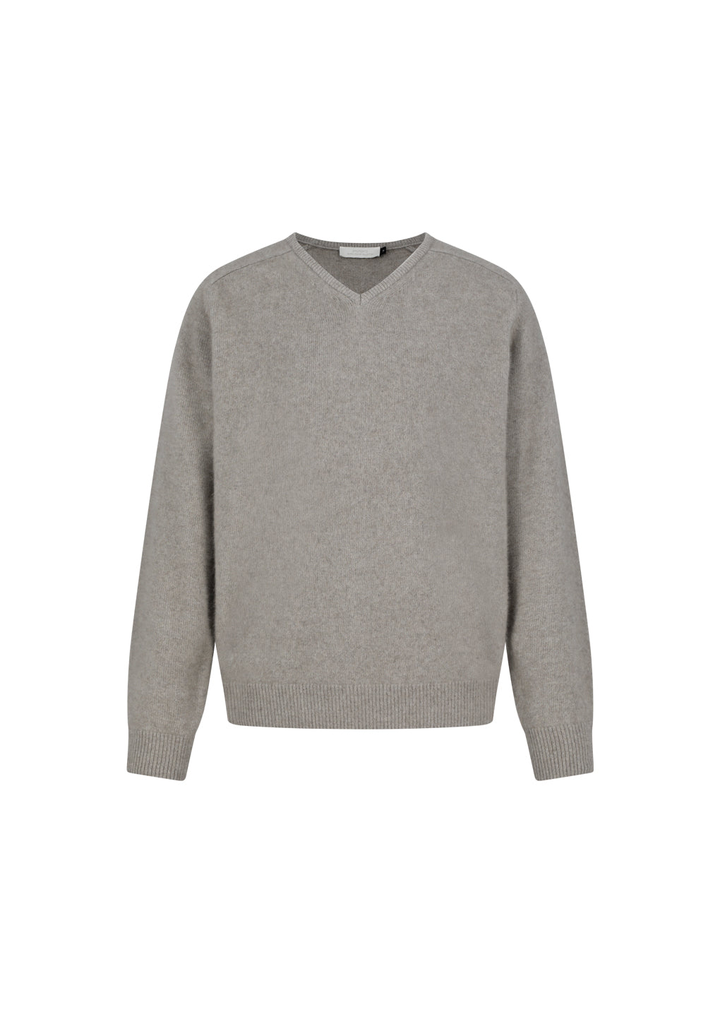 racoon v-neck knit, beige