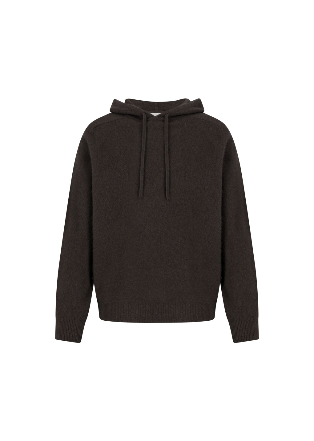 racoon hoodie knit, brown