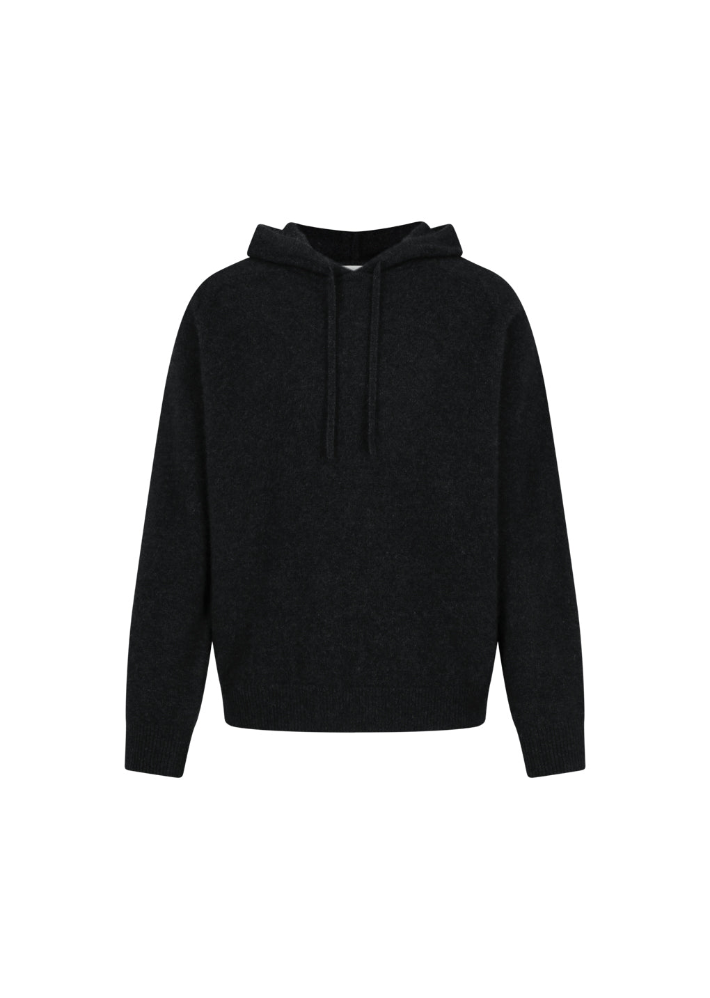 racoon hoodie knit, dark grey