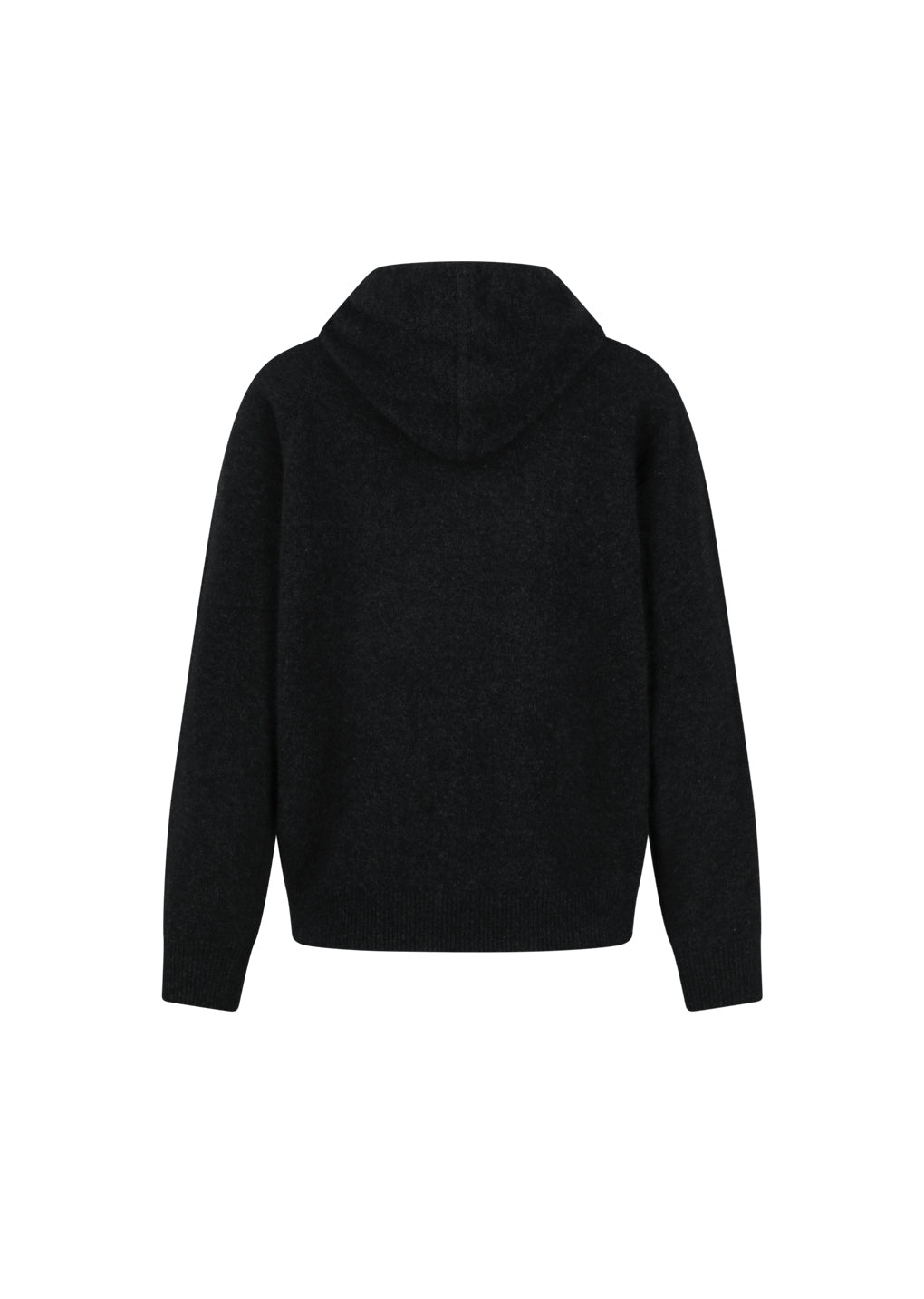 racoon hoodie knit, dark grey hover
