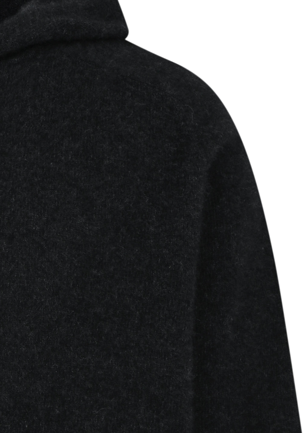 racoon hoodie knit, dark grey