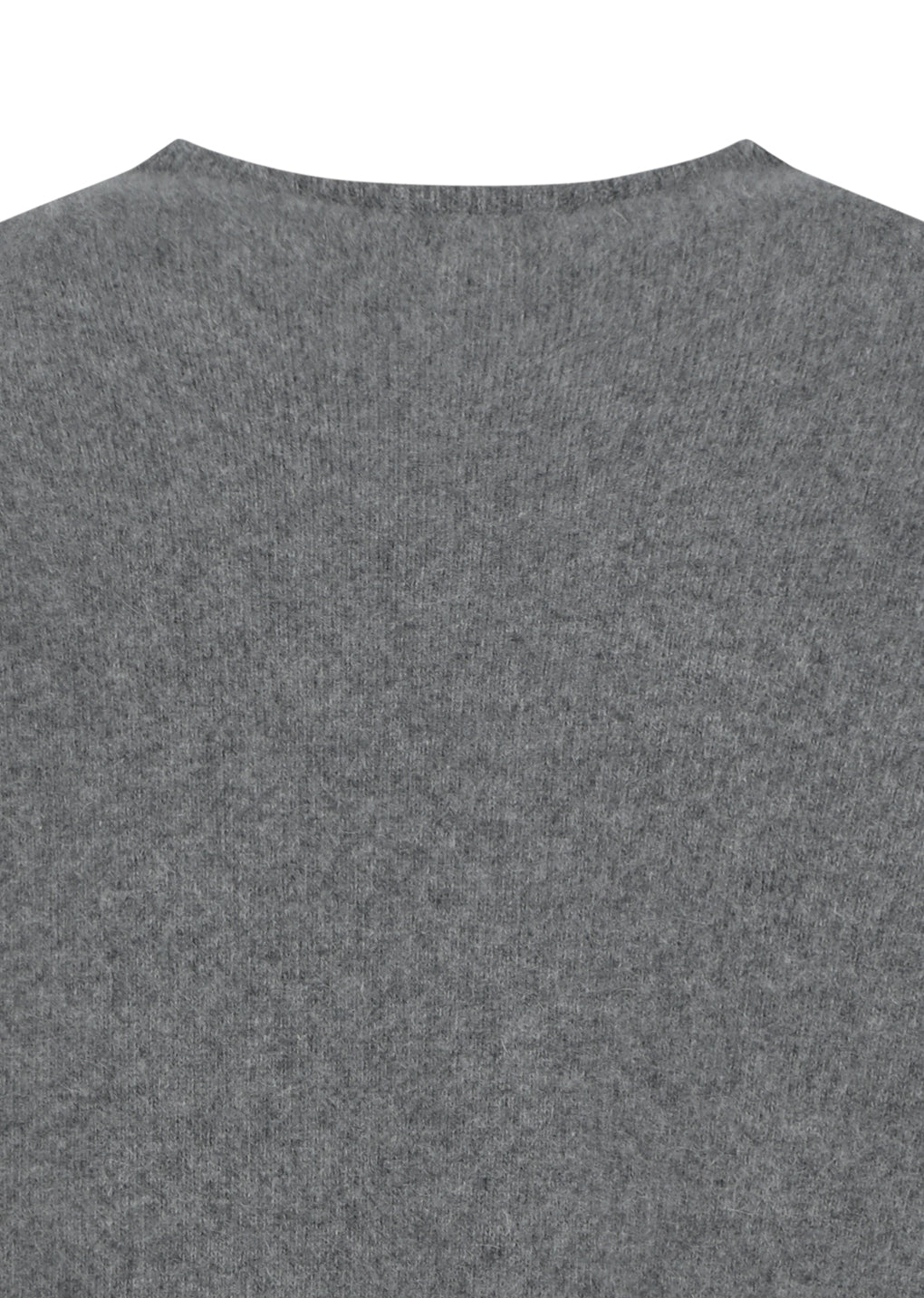racoon v-neck knit, charcoal