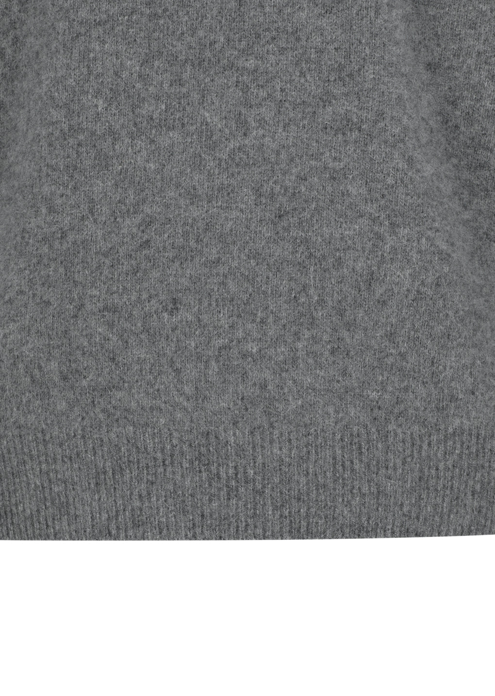 racoon v-neck knit, charcoal