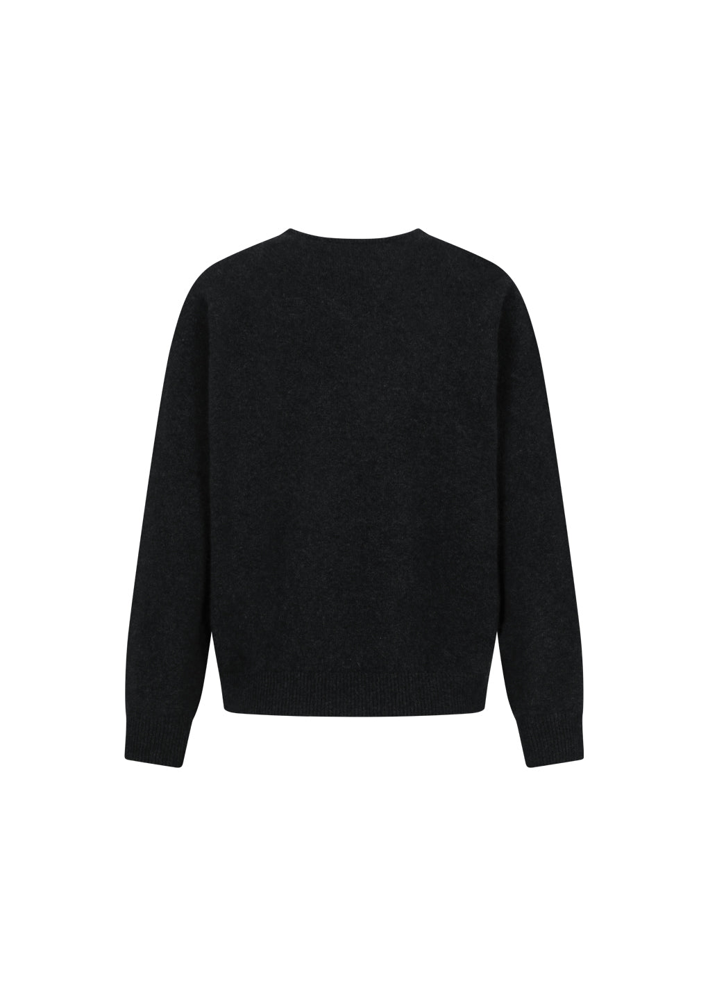 racoon v-neck knit, dark grey hover