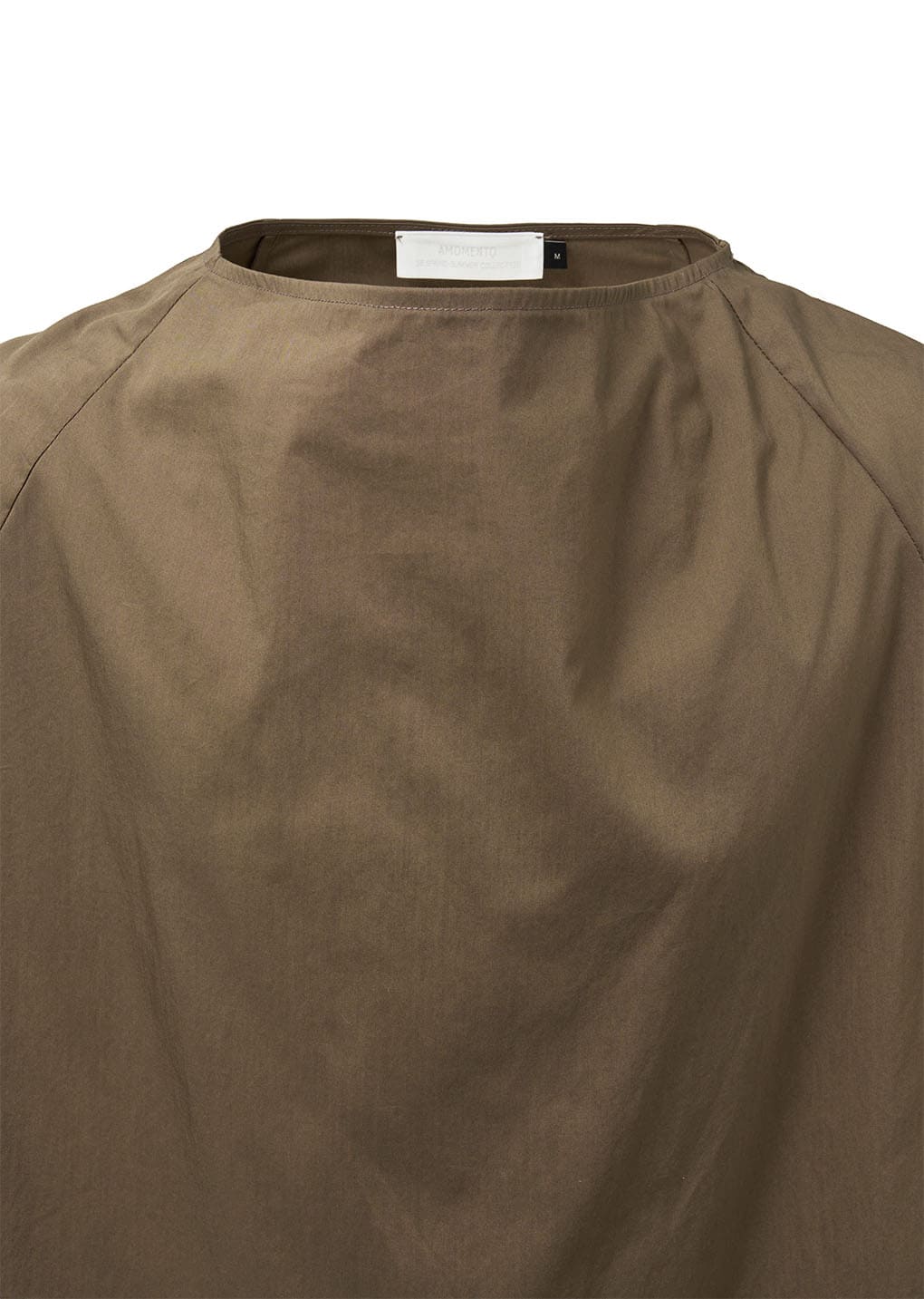 raglan cowl neck top, brown