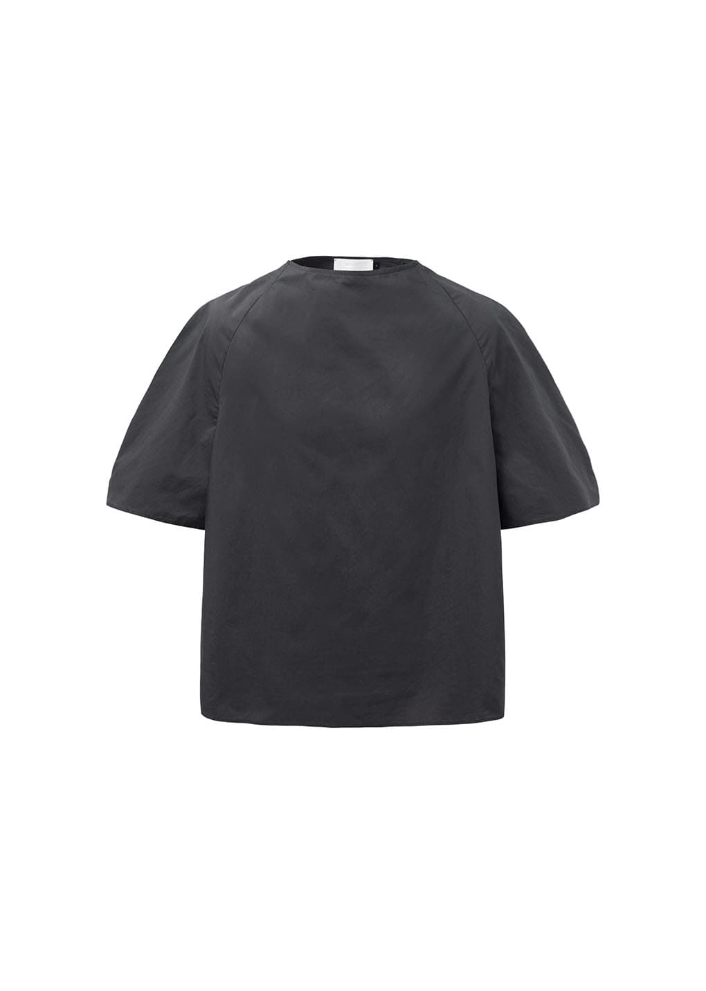 raglan cowl neck top, charcoal