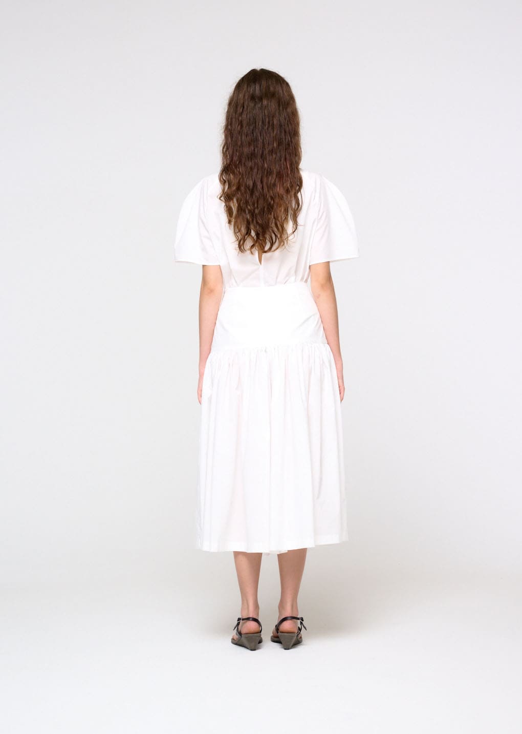 raglan top, white