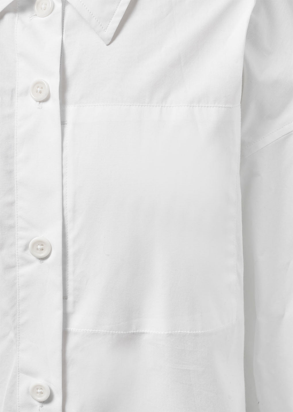 reverse pocket shirts, white