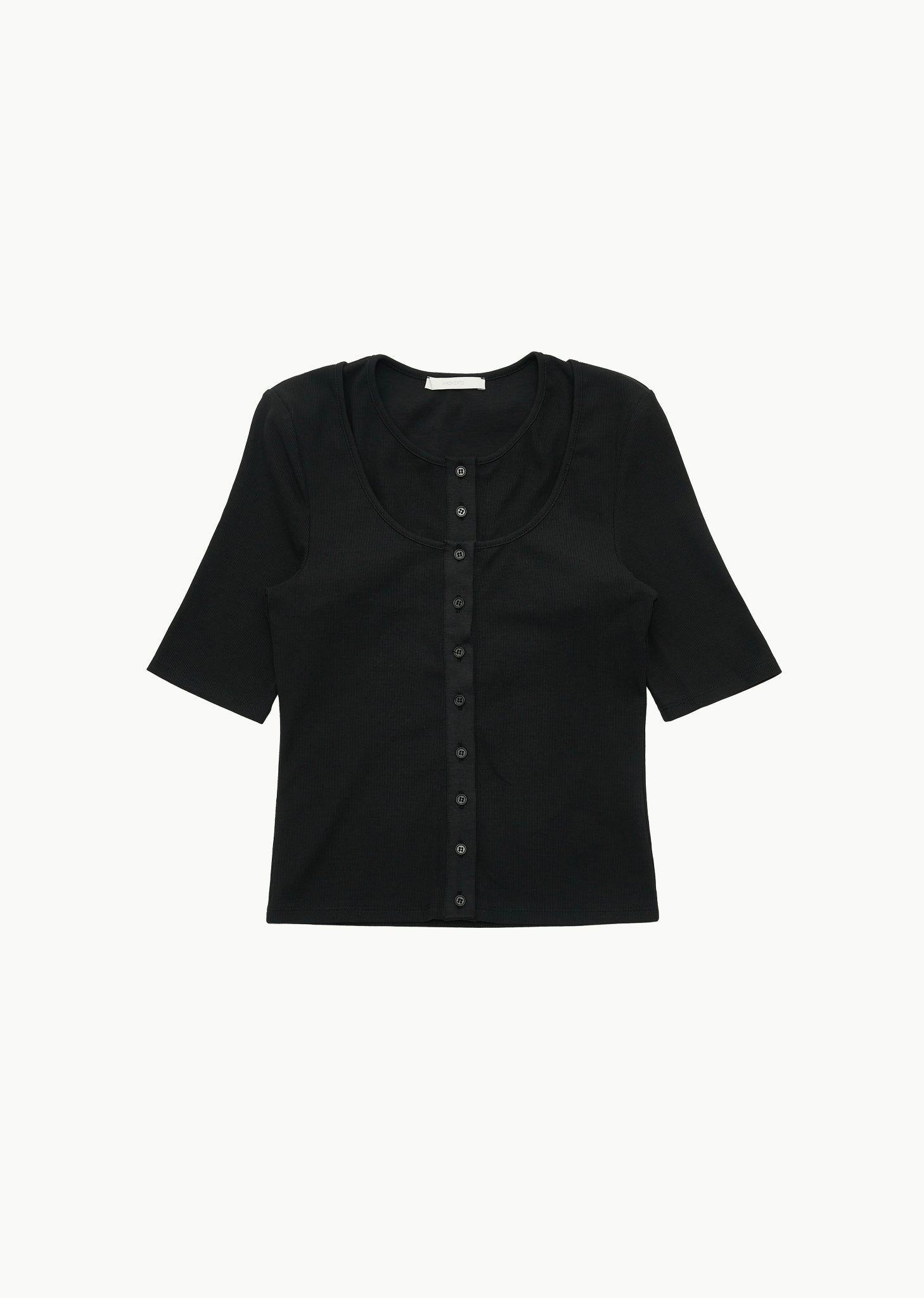 RIBBED BUTTON CARDIGAN TOP SET (3 COLORS) – AMOMENTO JP