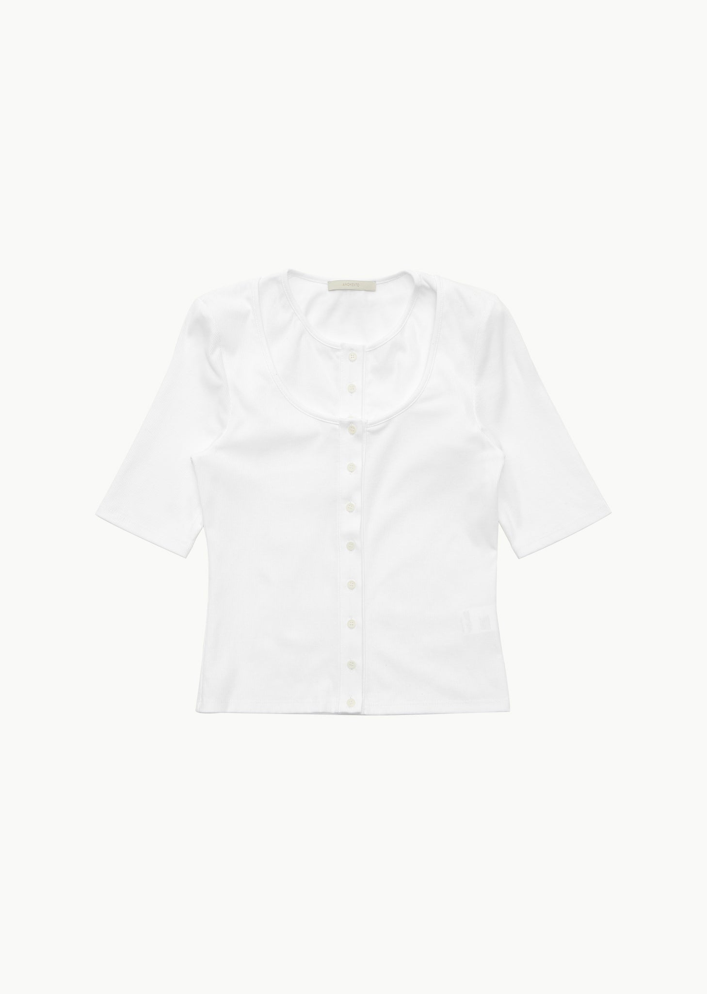 RIBBED BUTTON CARDIGAN TOP SET (3 COLORS) – AMOMENTO JP