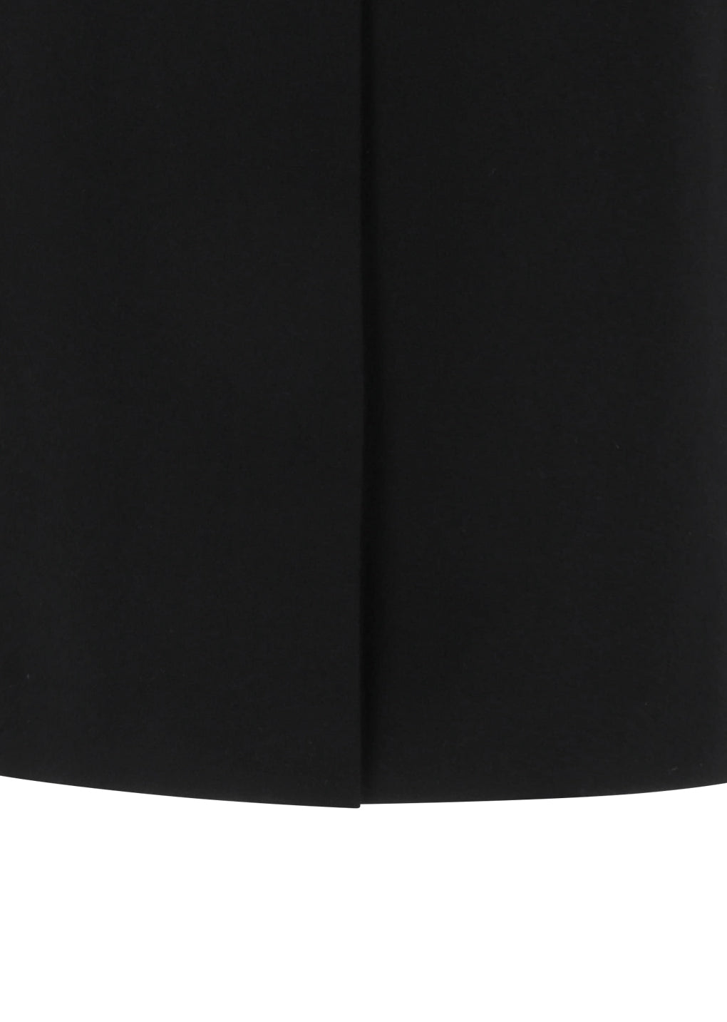 rounded shoulder long jacket, black