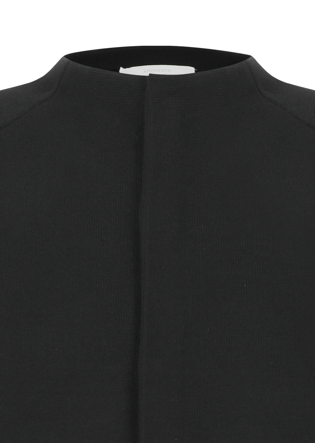 rounded sleeve cardigan, black