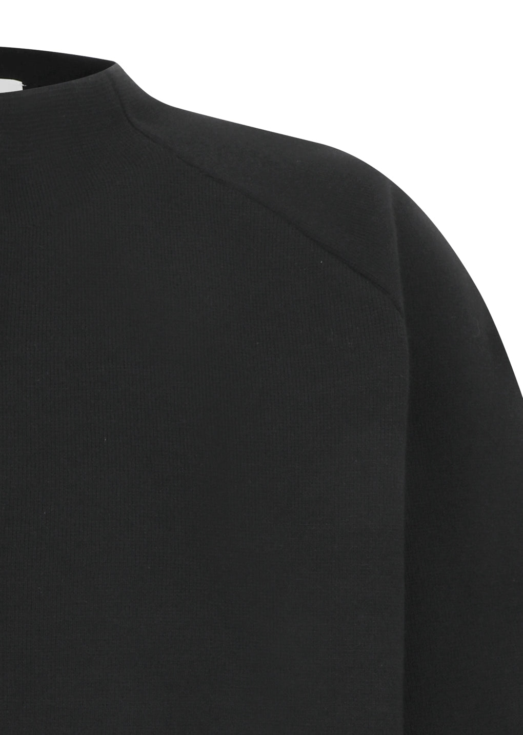 rounded sleeve cardigan, black