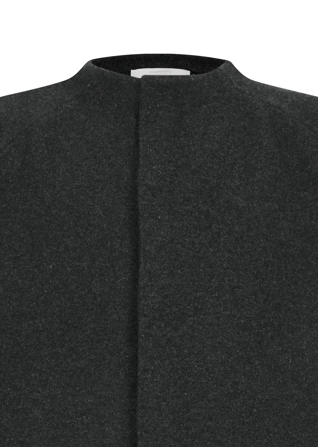 rounded sleeve cardigan, charcoal