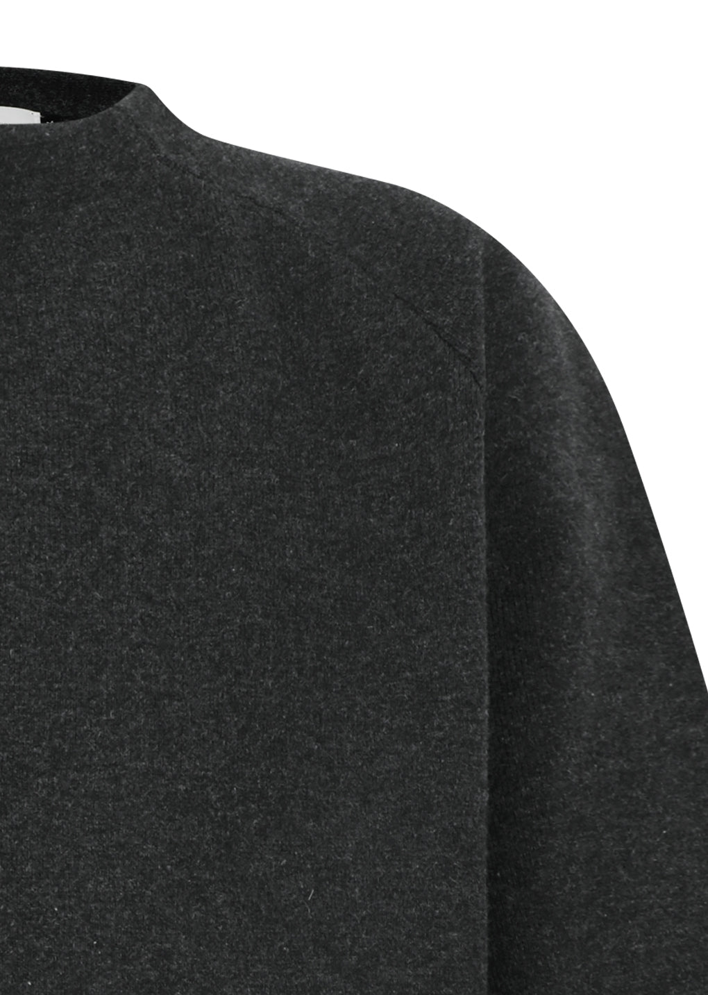 rounded sleeve cardigan, charcoal