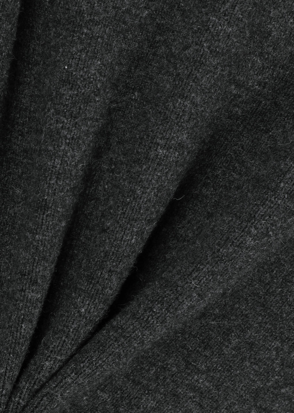 rounded sleeve cardigan, charcoal