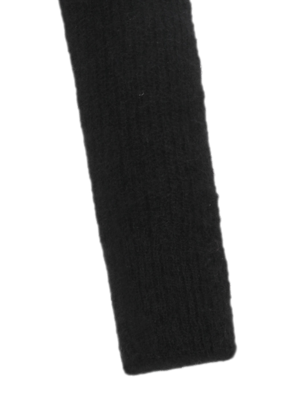 round neck sheer cardigan, black