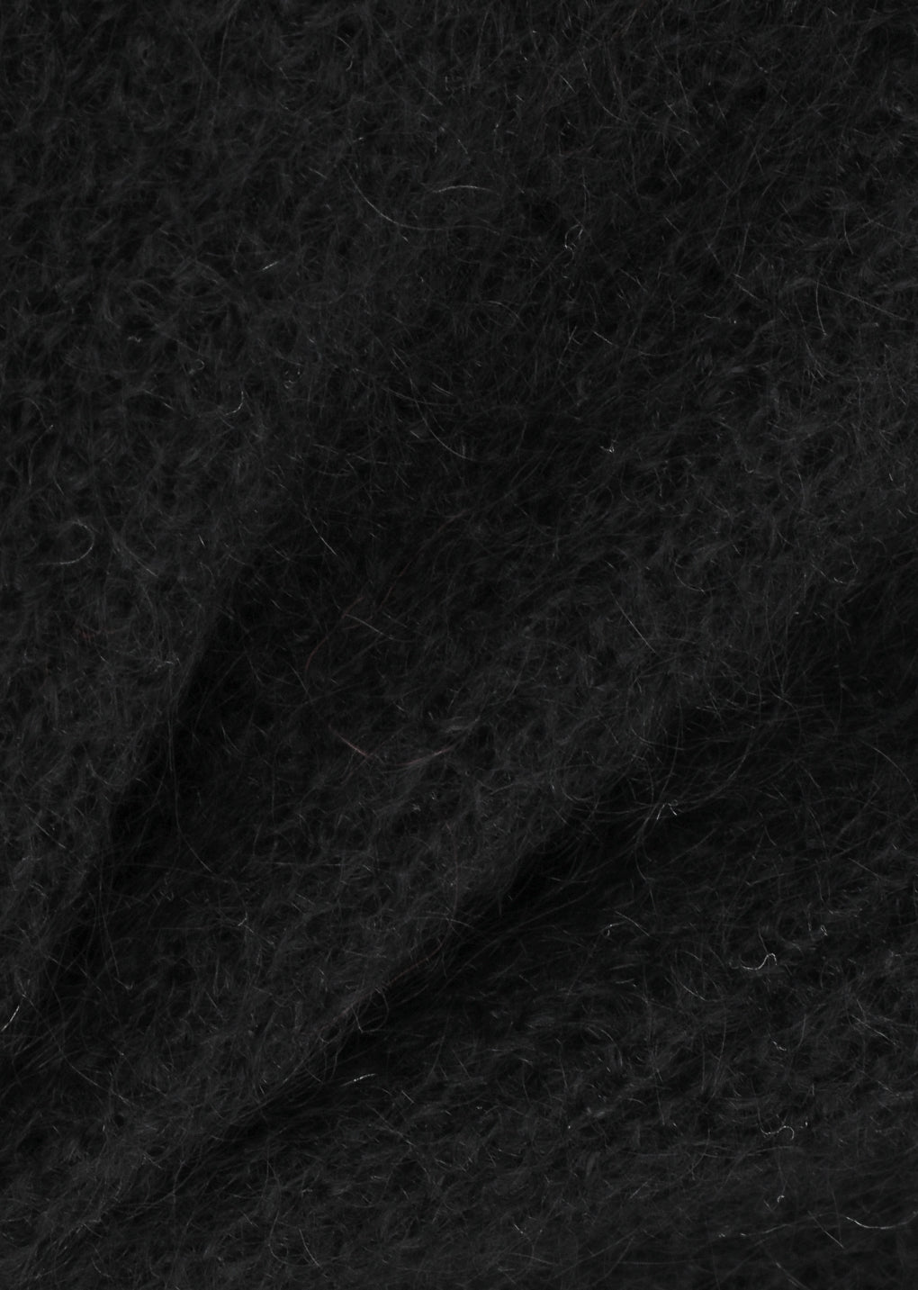 round neck sheer cardigan, black