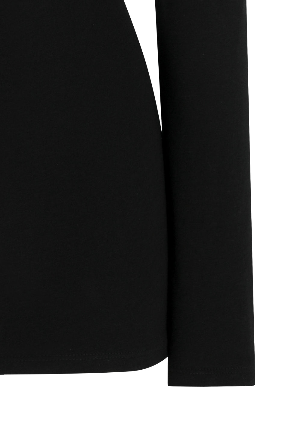 round t-shirt, black