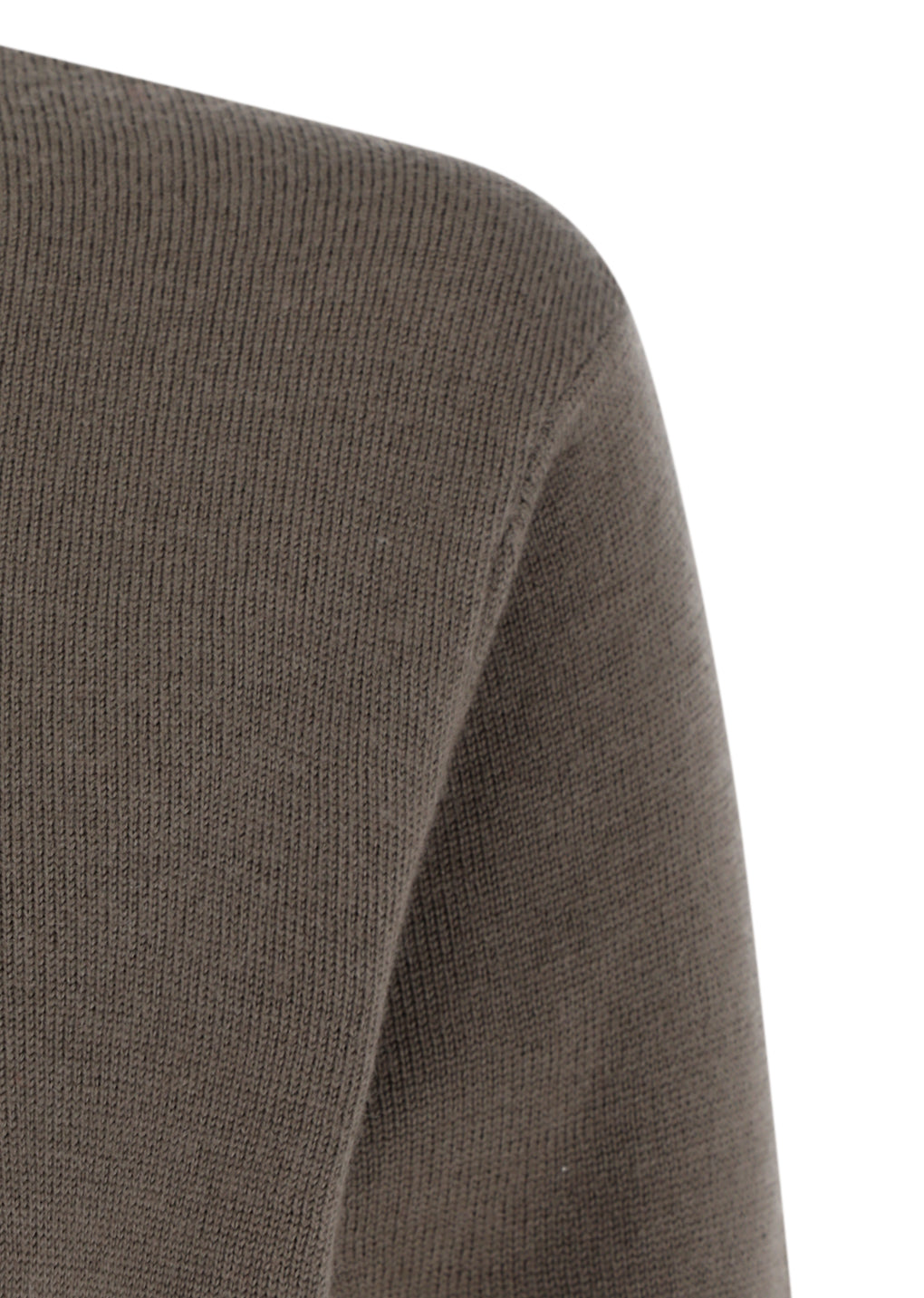 round neck crop cardigan, brown