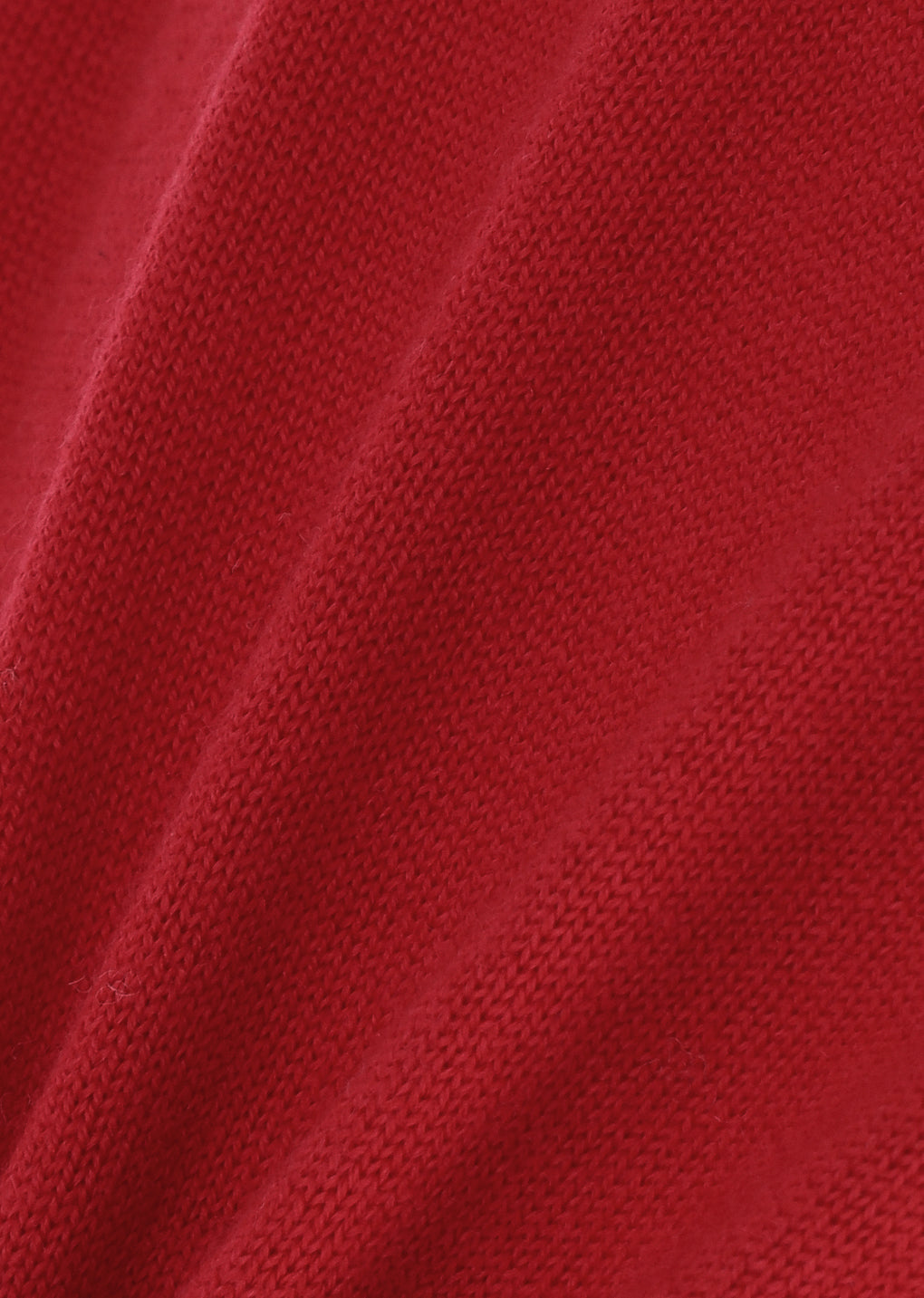 round neck crop cardigan, red