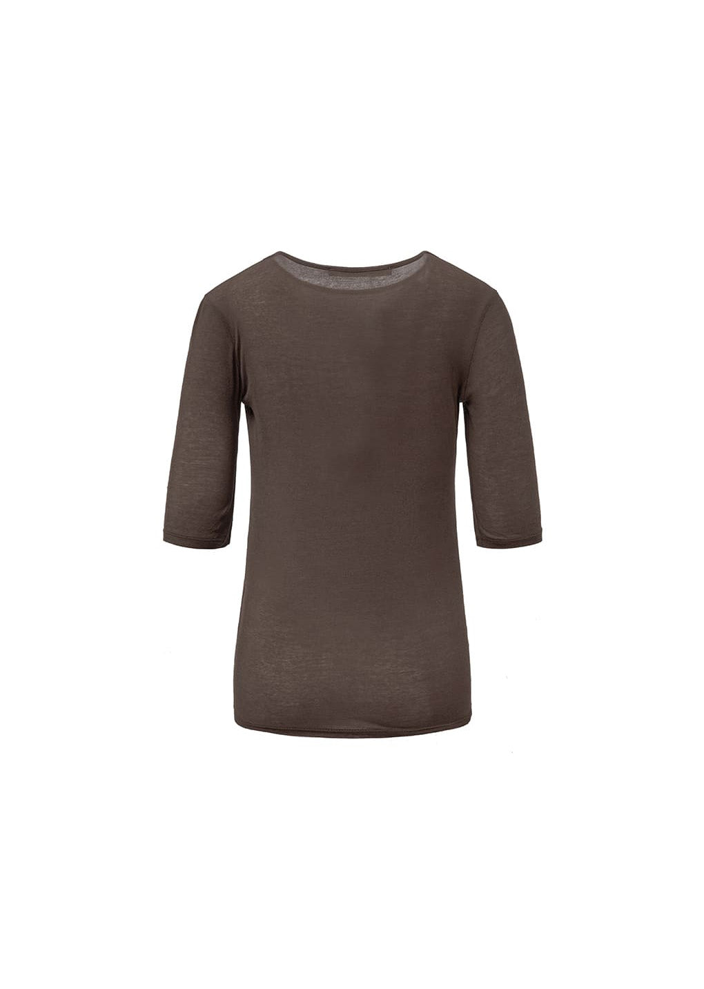round short sleeve t-shirts, brown