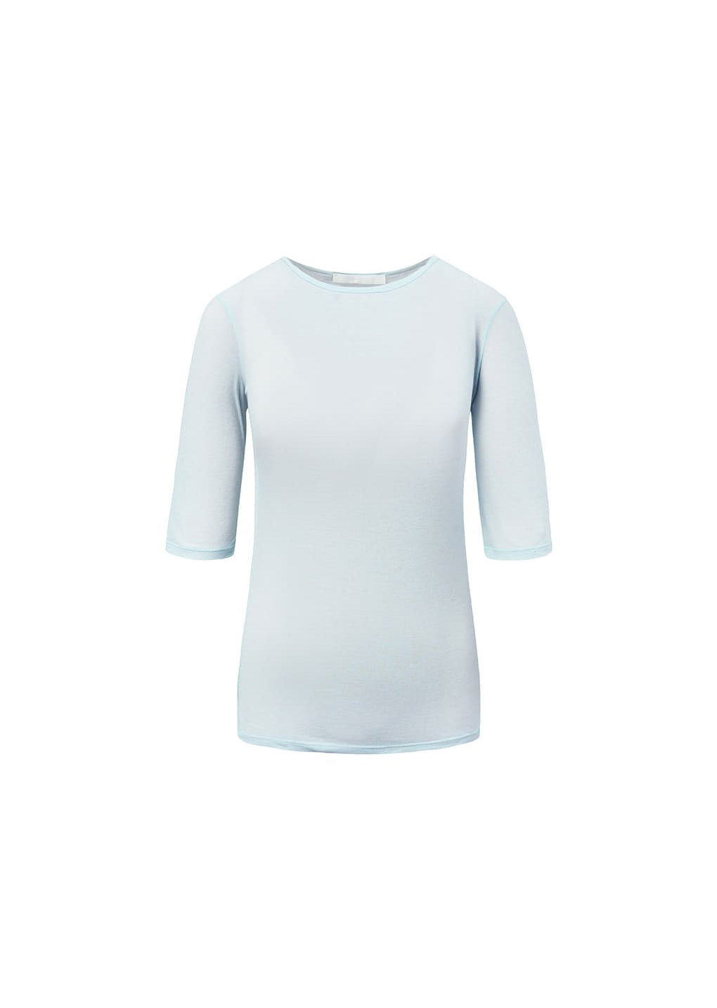 round short sleeve t-shirts, light blue