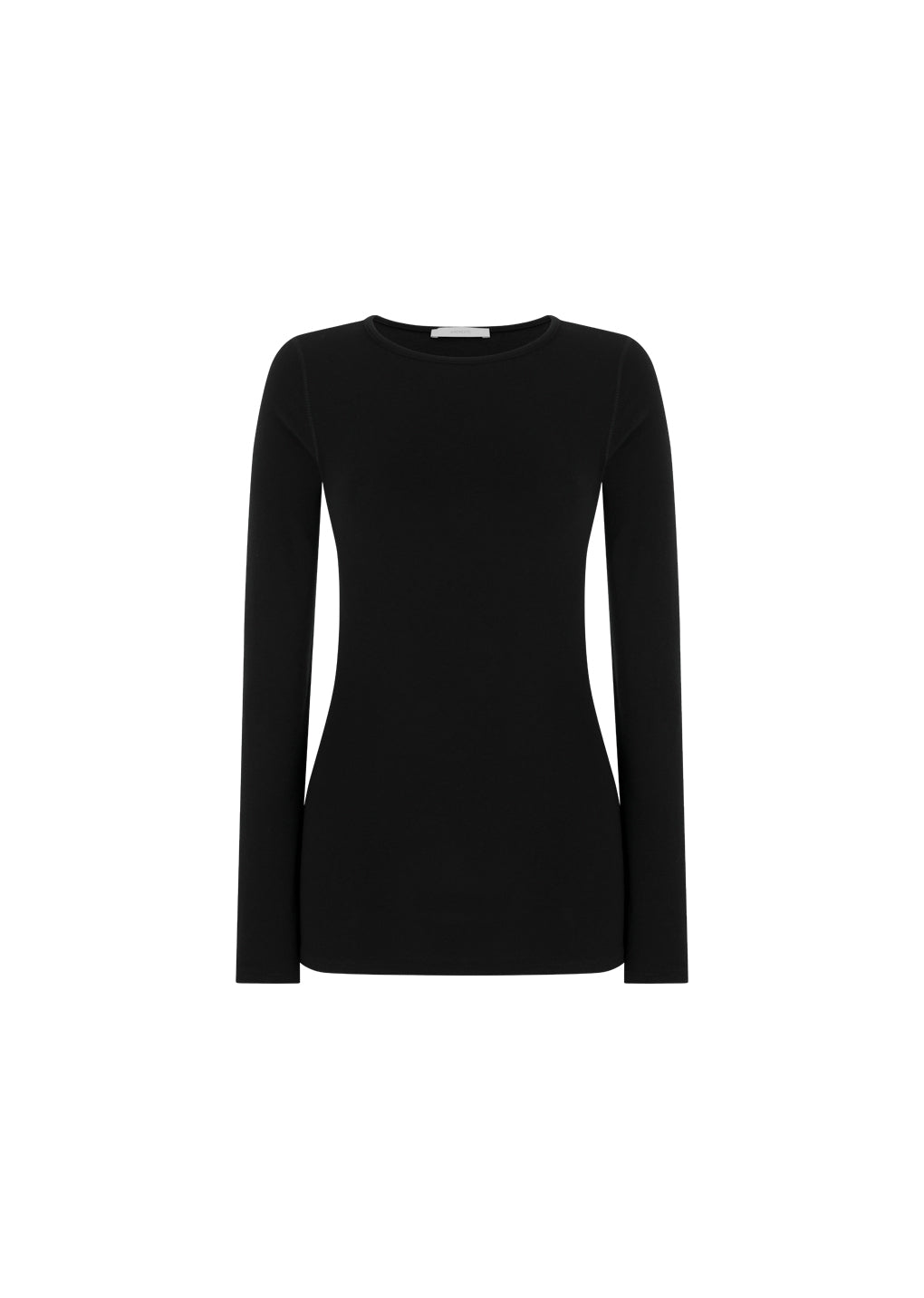 round t-shirt, black