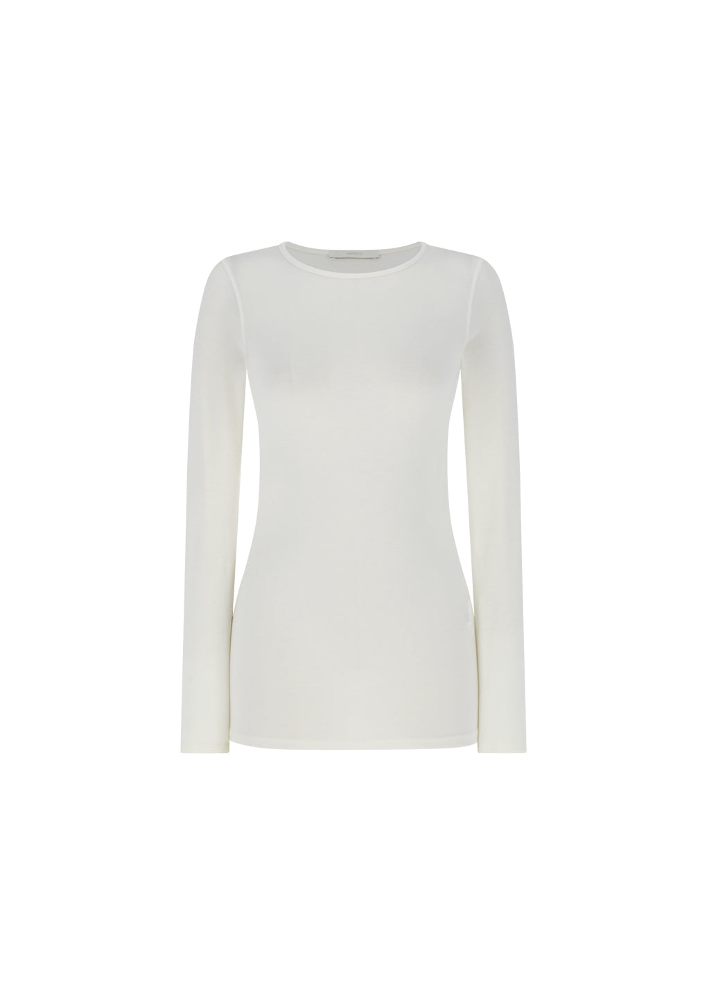 round t-shirt, ivory