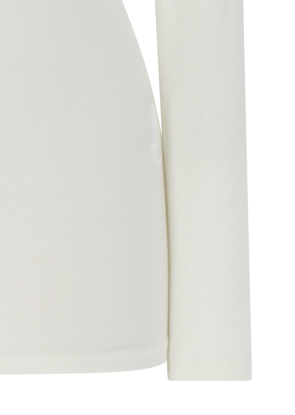 round t-shirt, ivory
