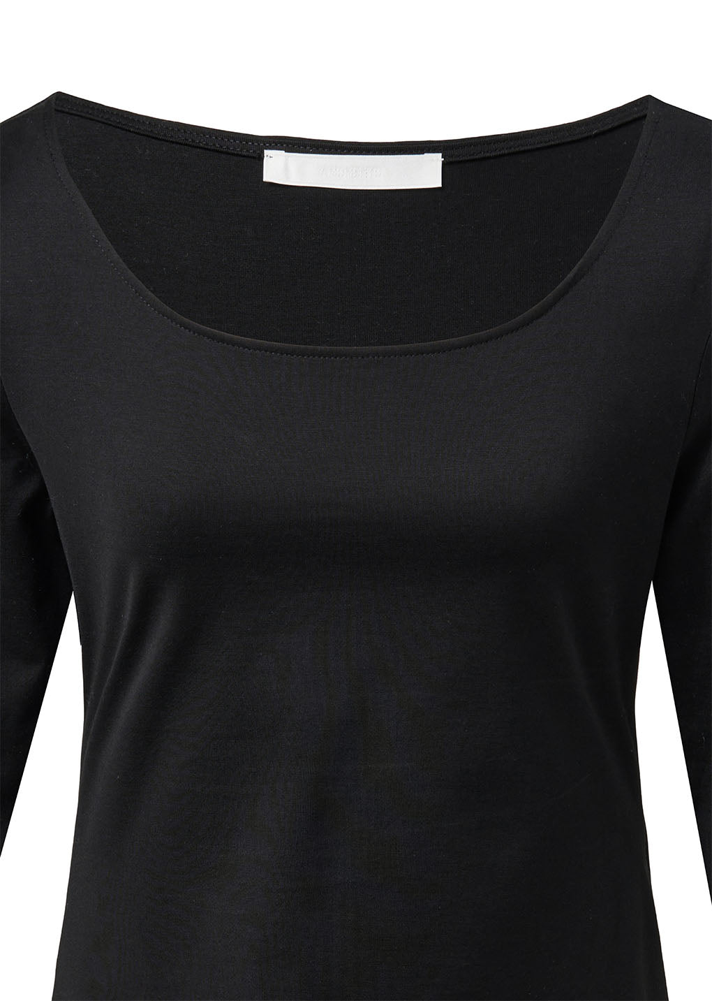 scoop neck short sleeve t-shirts, black