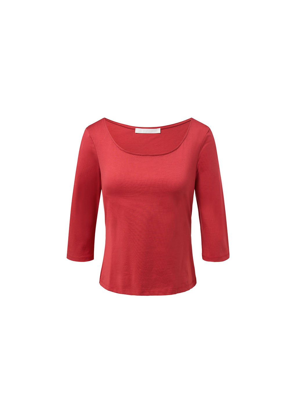 scoop neck short sleeve t-shirts, red