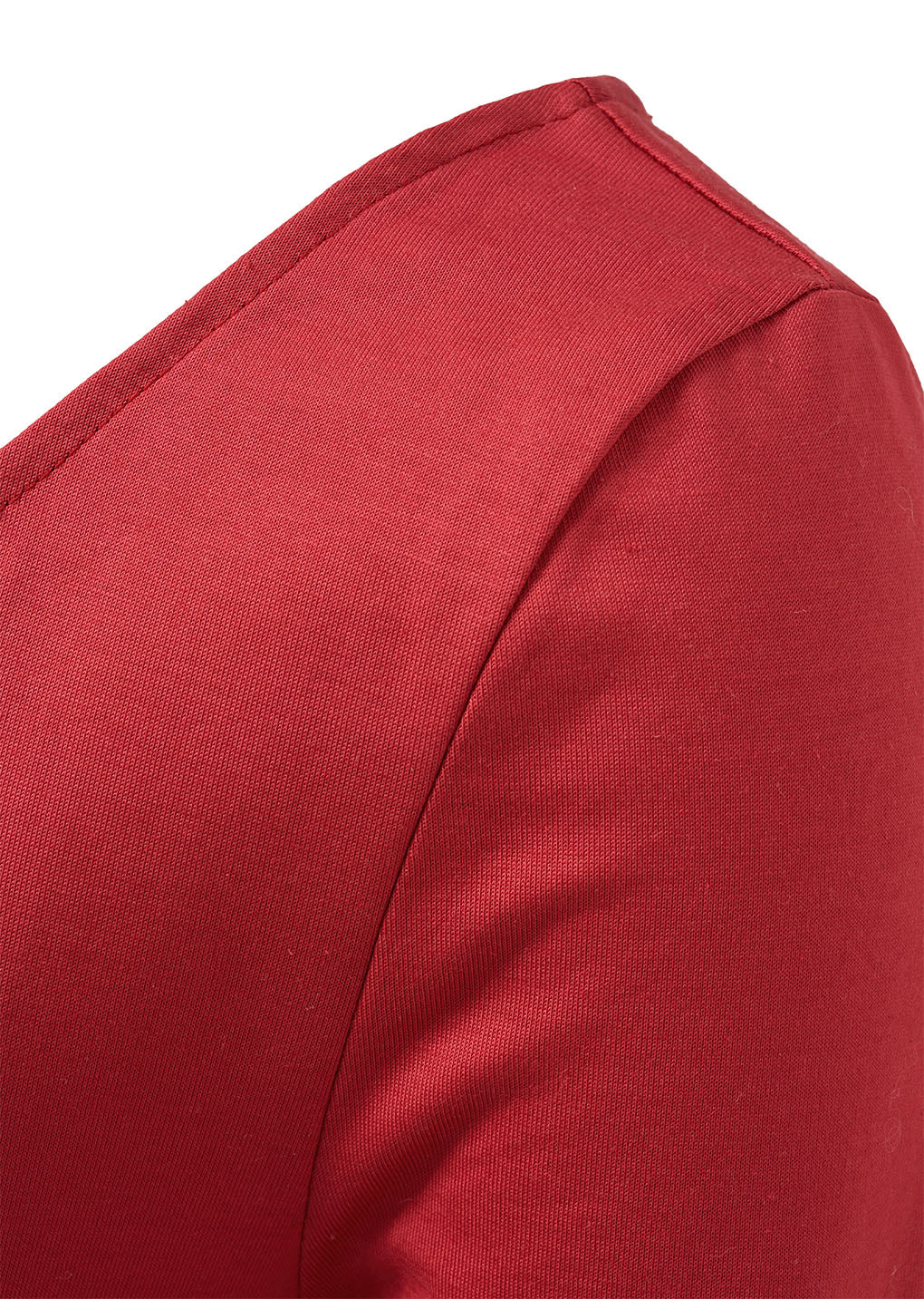 scoop neck short sleeve t-shirts, red