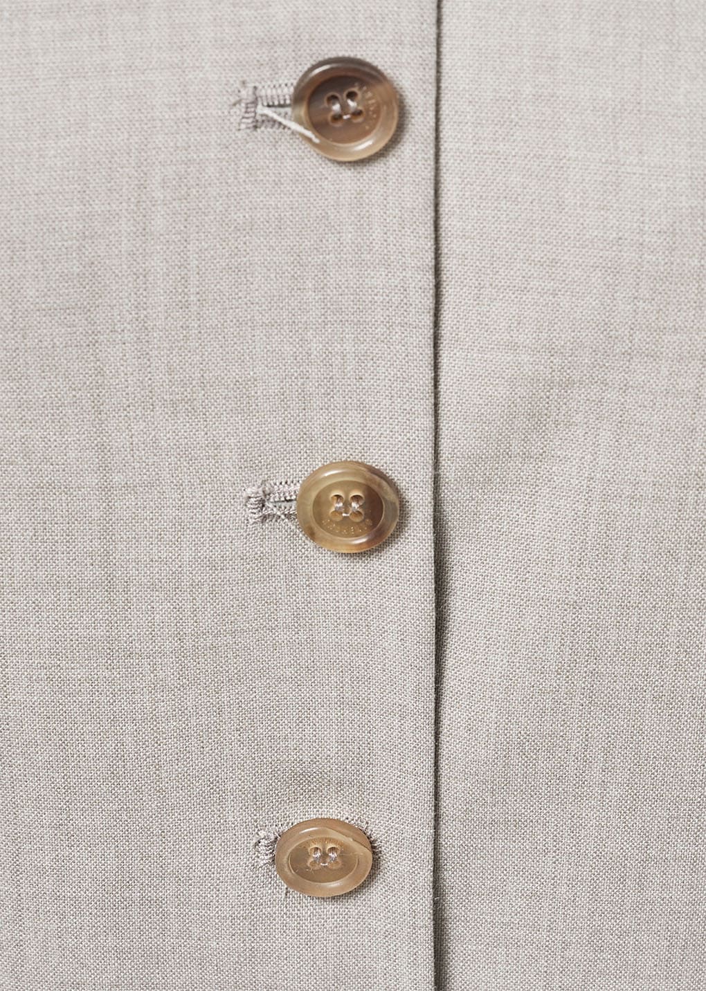scoop neck two way vest, beige