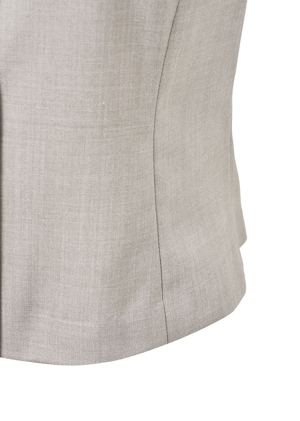 scoop neck two way vest, beige