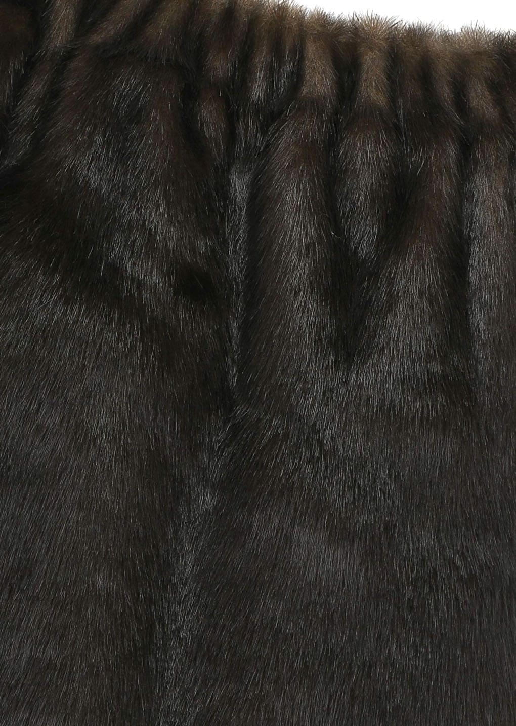 shearing off shoulder top, dark brown