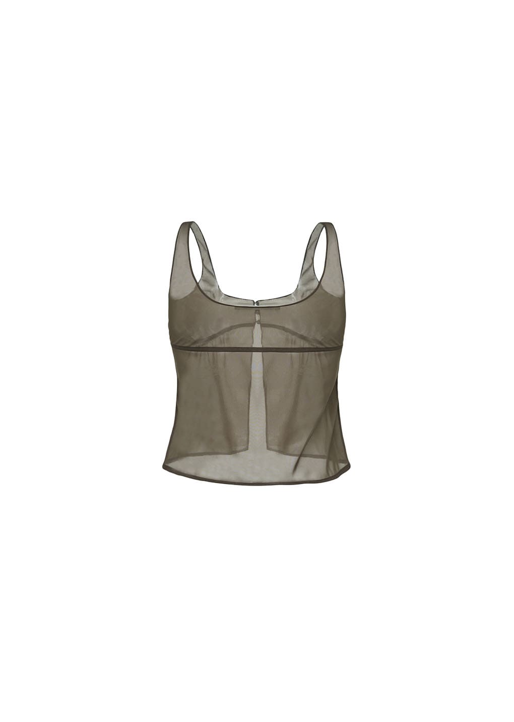 sheer bra top, brown