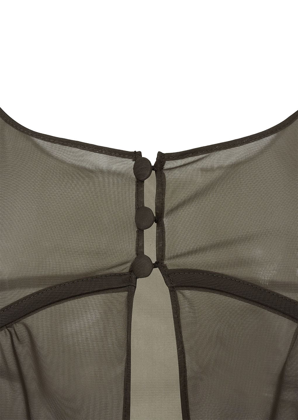 sheer bra top, brown