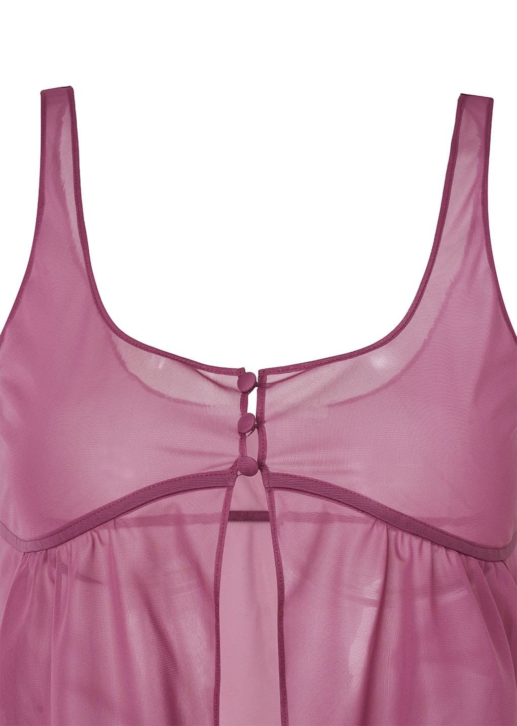sheer bra top, pink