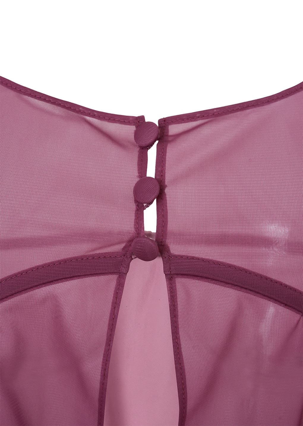 sheer bra top, pink