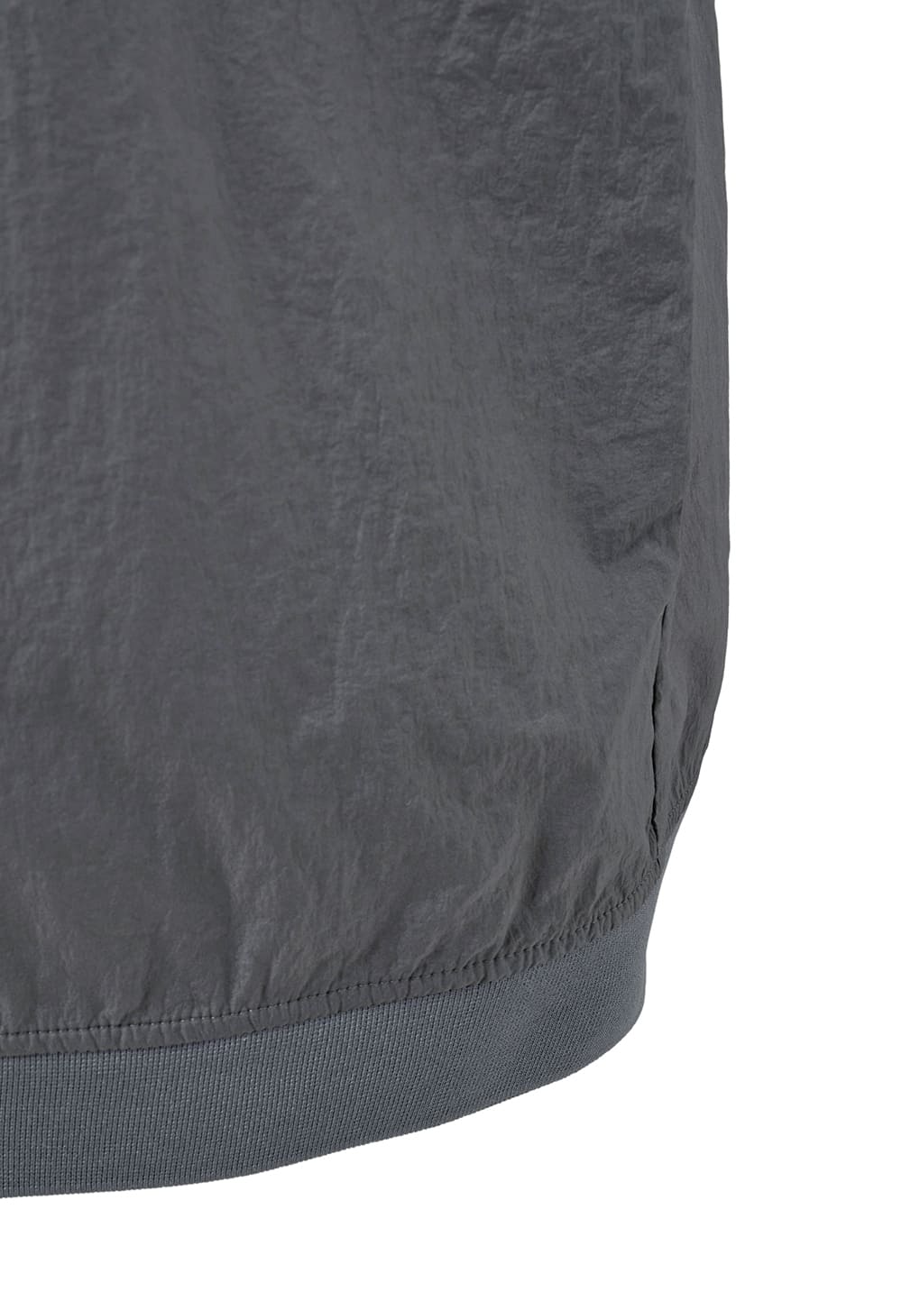 sheer color block top, dark grey