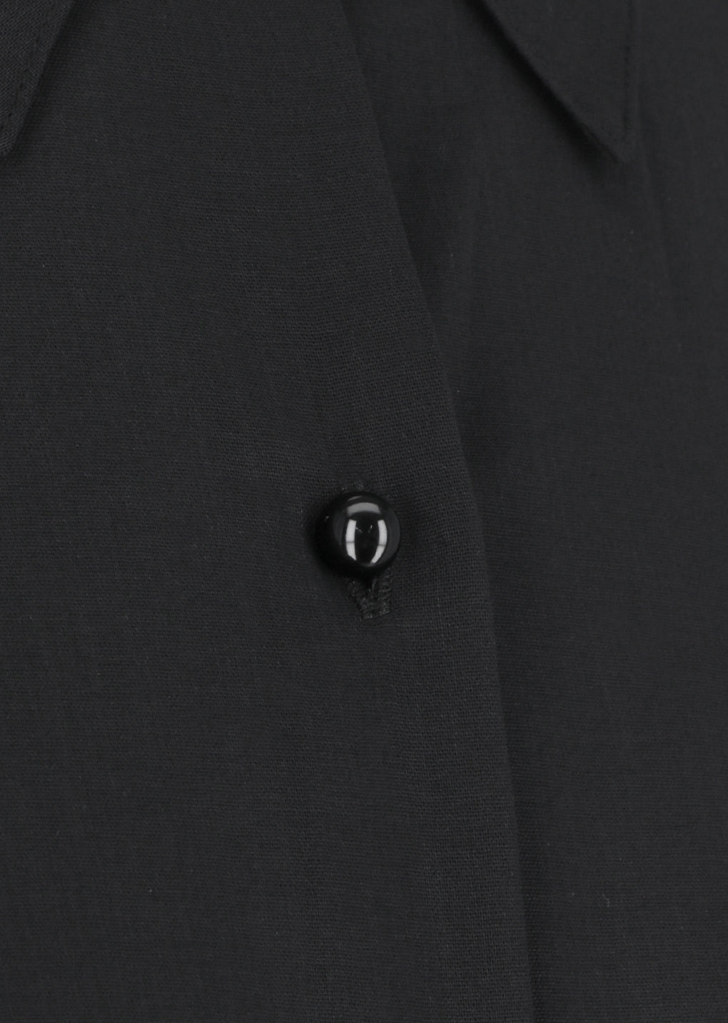 sheer cotton classic shirts, black