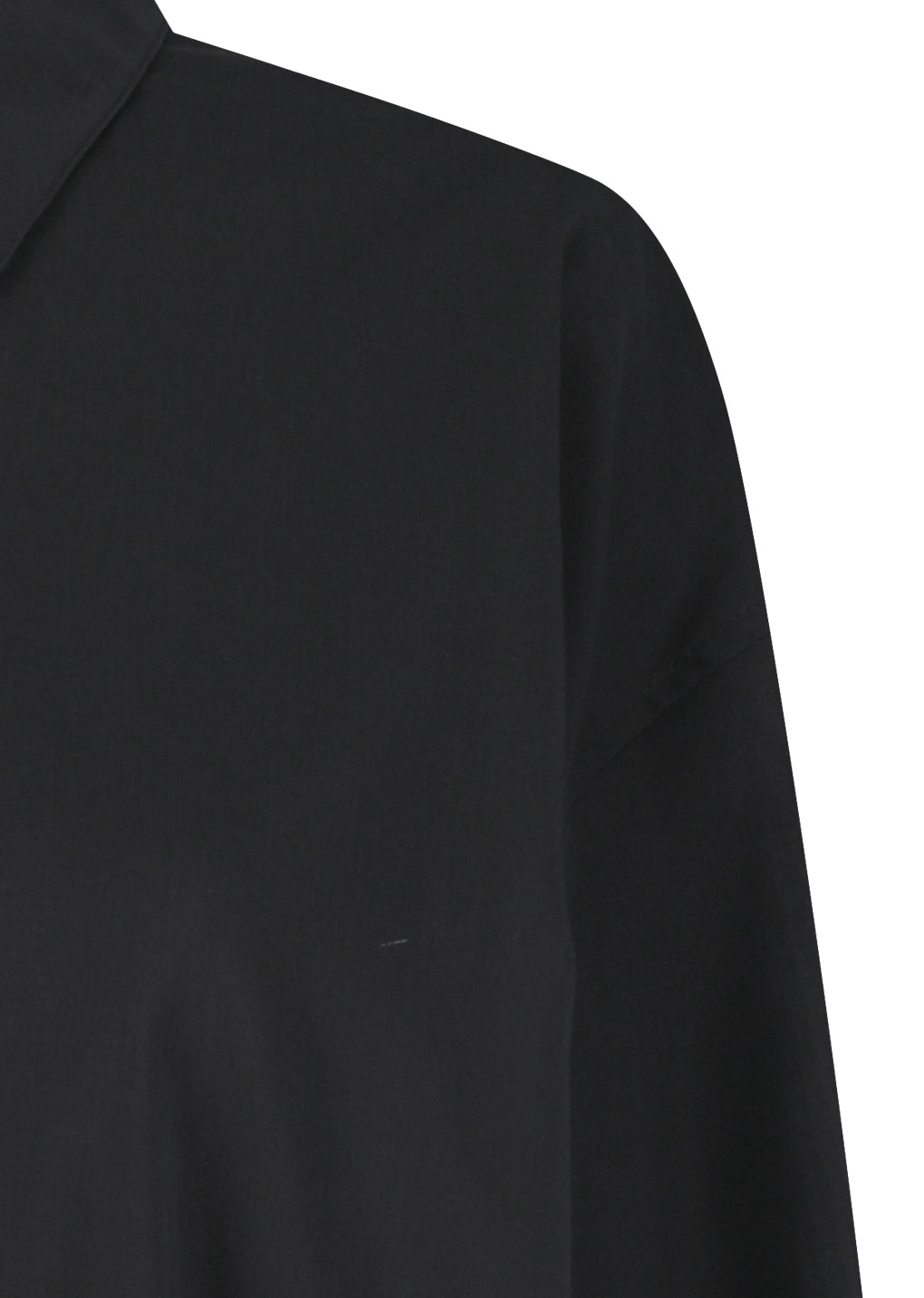 sheer cotton classic shirts, black
