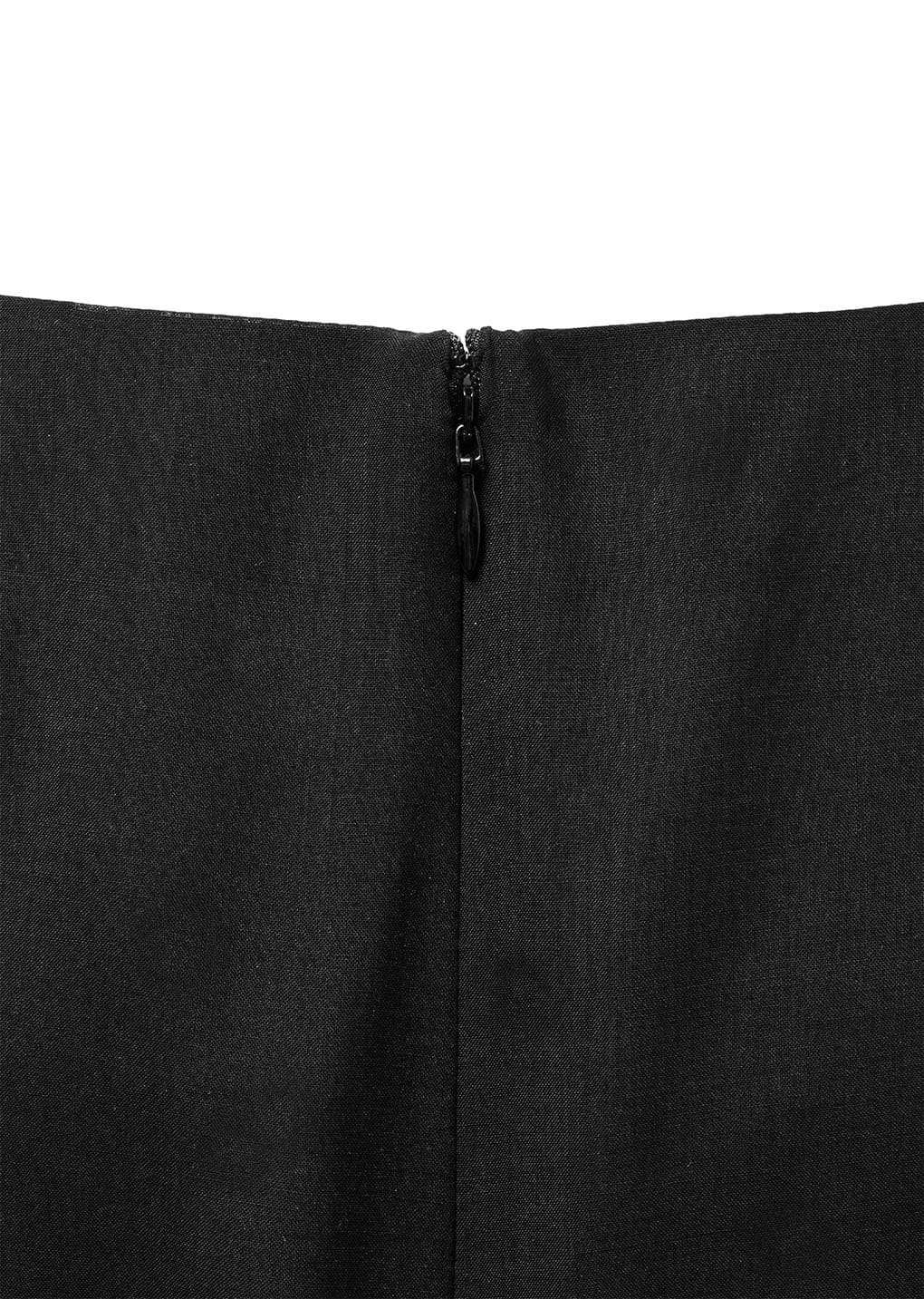 sheer maxi long skirt, black