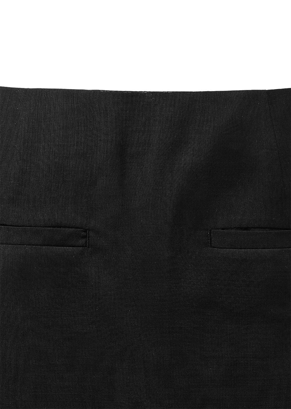 sheer maxi long skirt, black